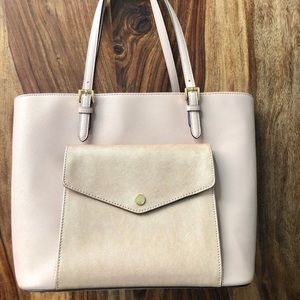 Michael Kors pale pink tote